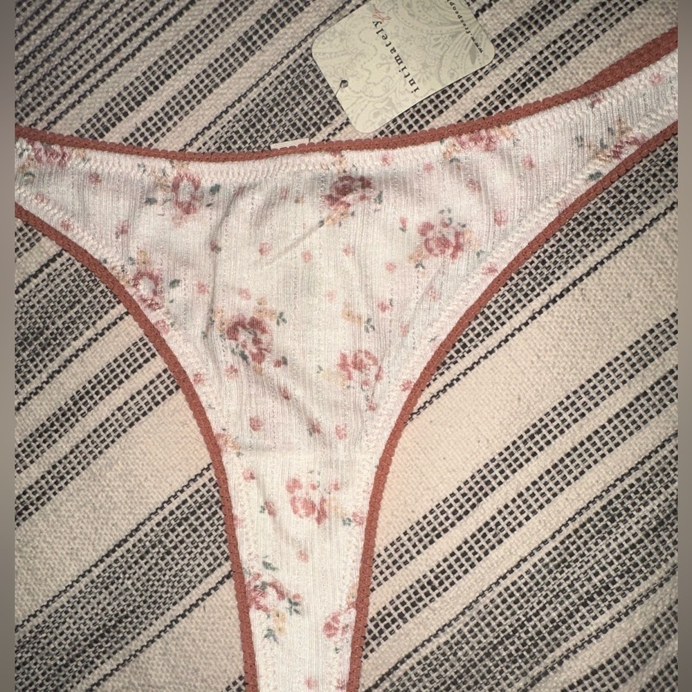 Free People Floral Print Thong - Picture 5 of 9